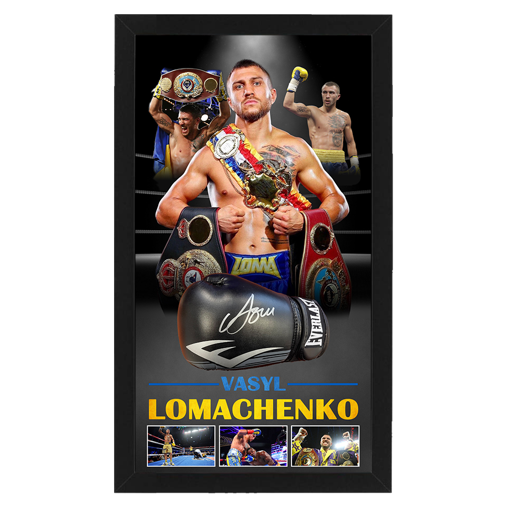 Boxing – Vasyl Lomachenko Signed & Framed Boxing Glove