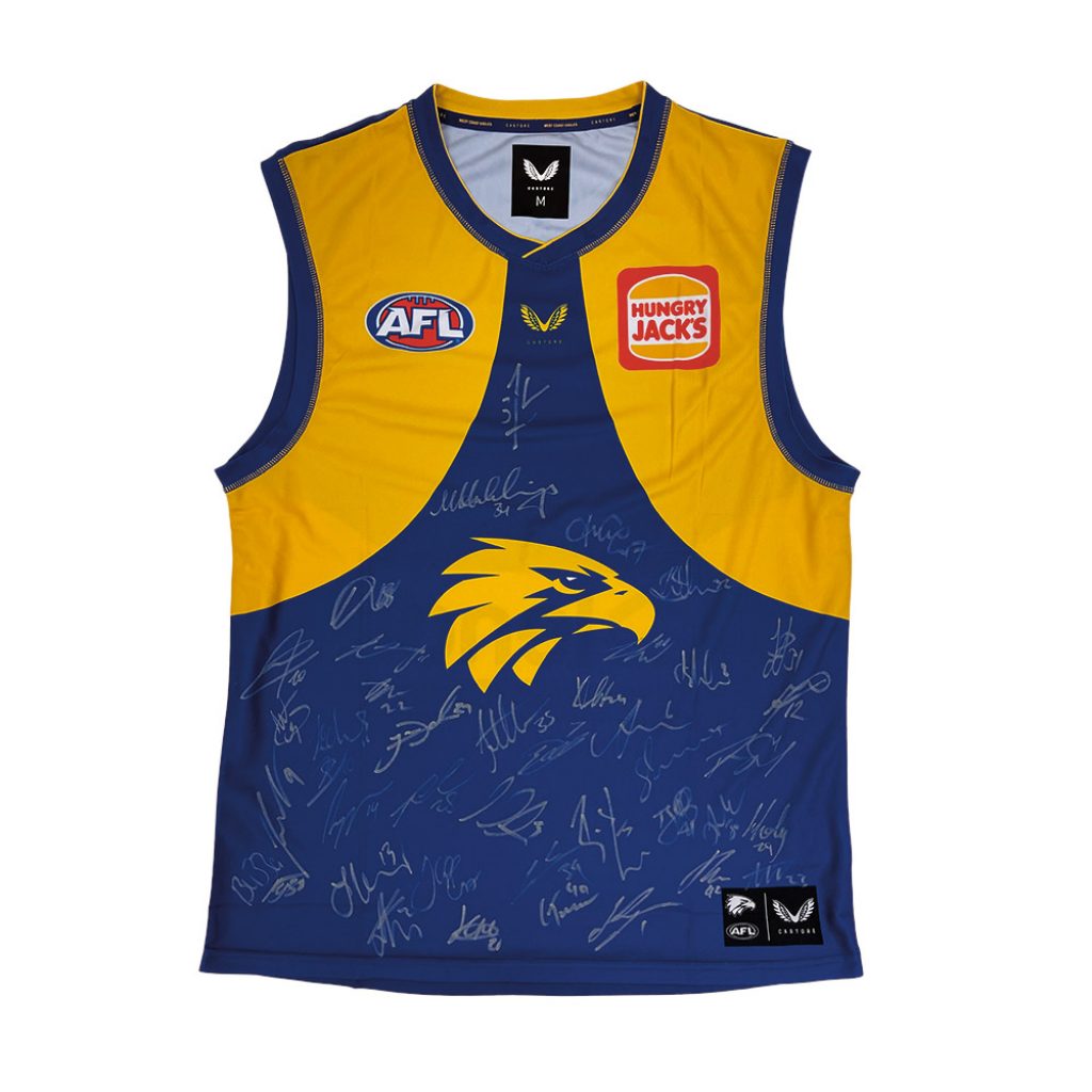 West Coast Eagles 2021 Squad Signed Guernsey | Taylormade Memorabilia ...