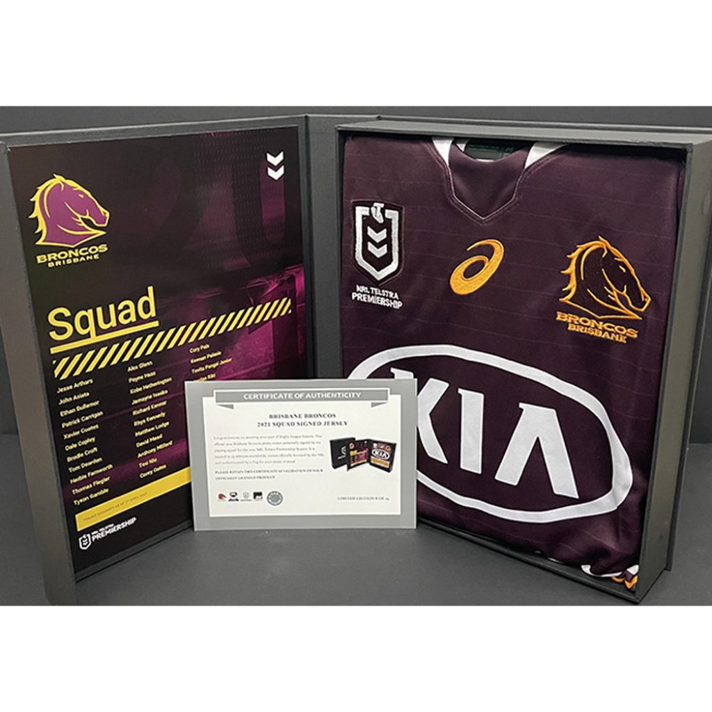 Signed Brisbane Broncos 2022 Jersey, blush2022