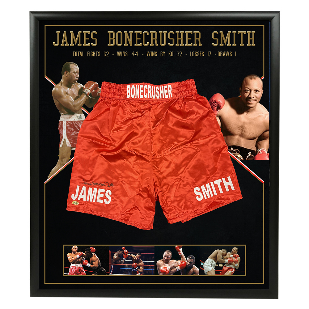 James “Bonecrusher” Smith – Signed & Framed Box...