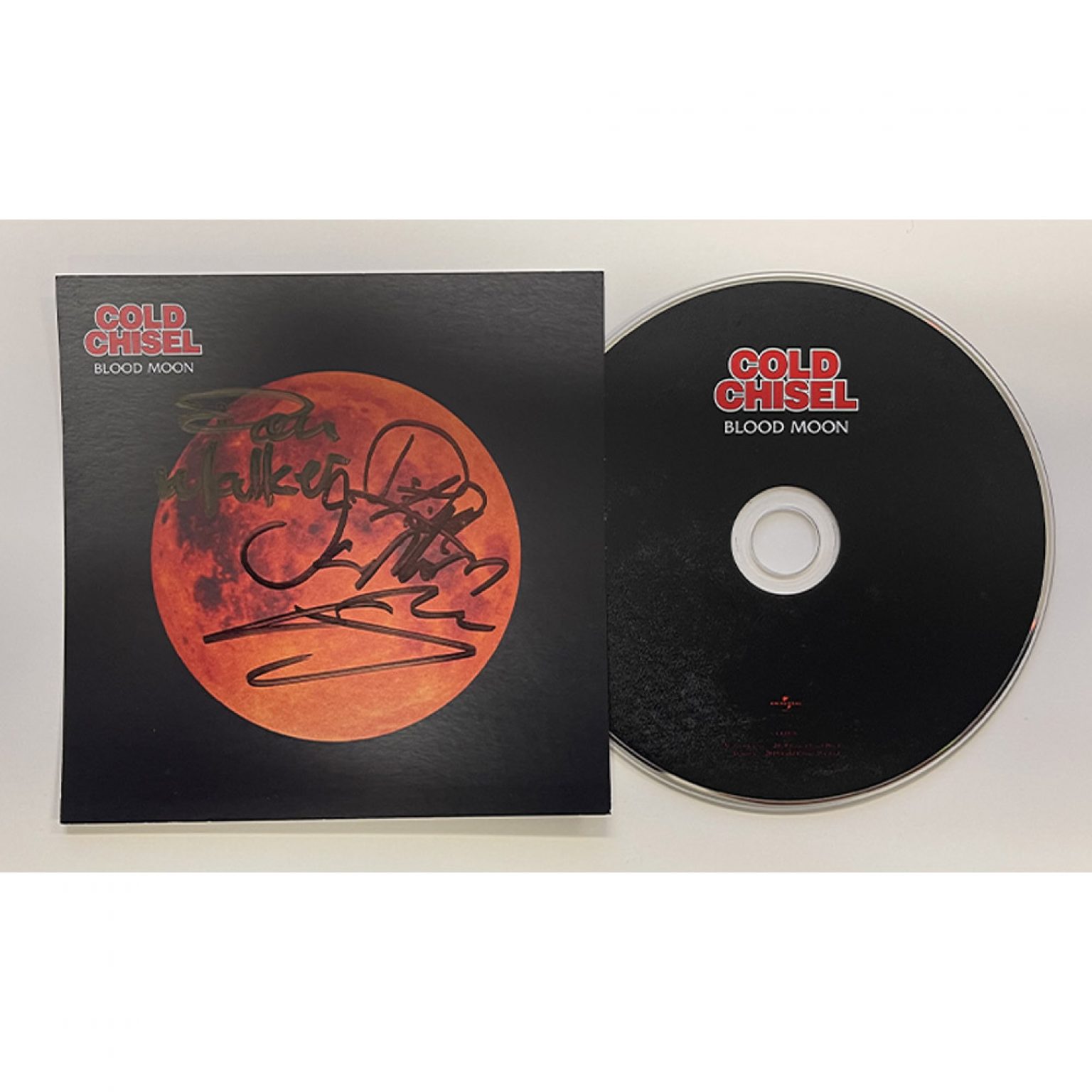 Cold Chisel - Signed & Framed Blood Moon CD Card Deluxe Display ...