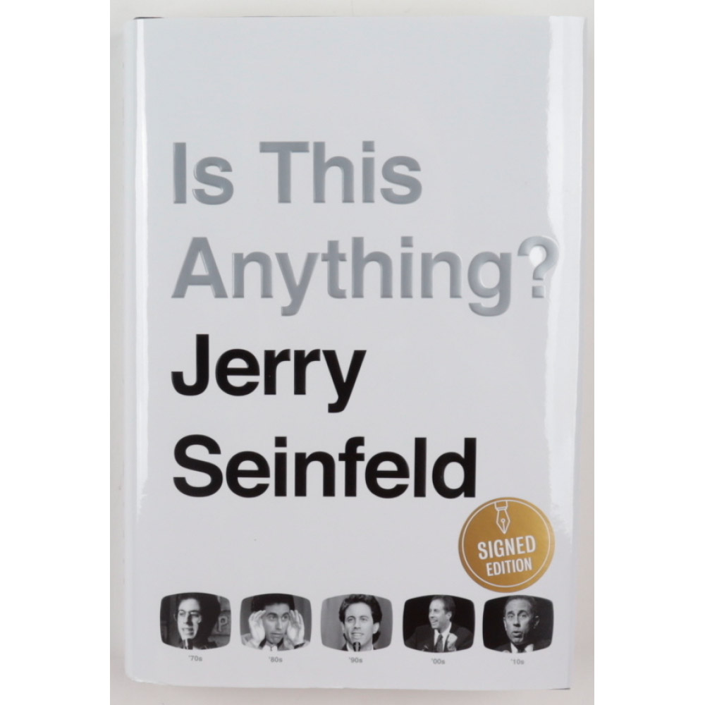 Jerry Seinfeld – Hand Signed Is This Anything? Book (Beckett COA...