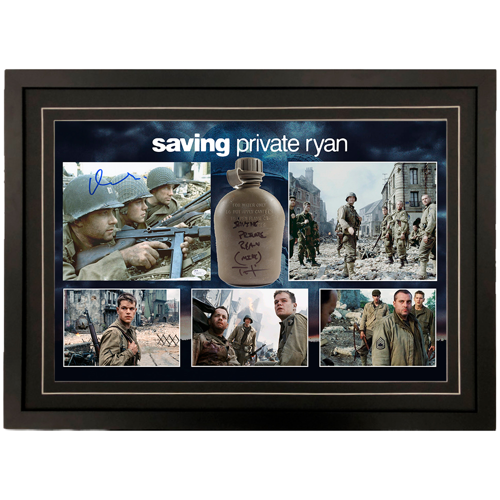 Saving Private Ryan – Matt Damon Signed Photo & Tom Sizemor...