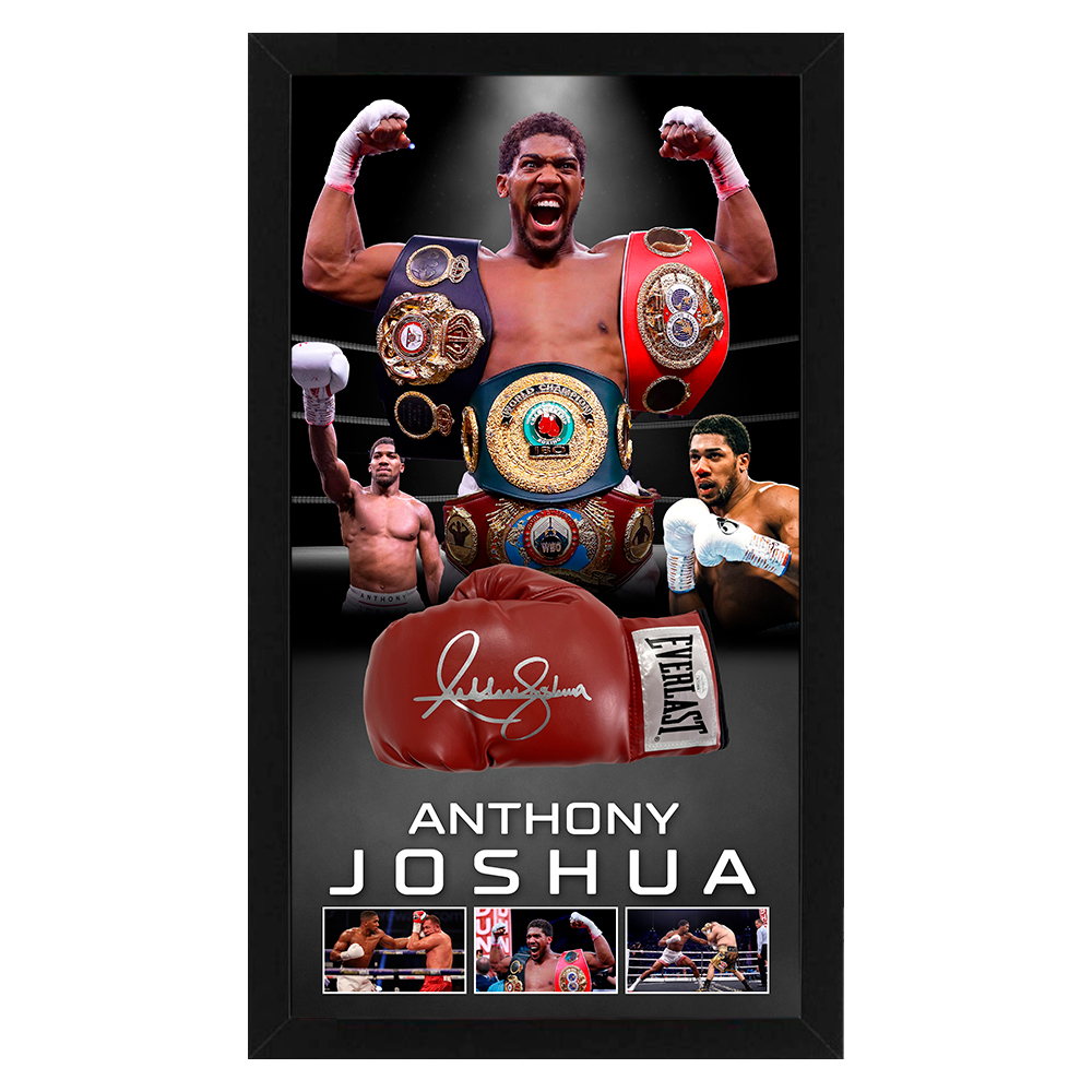 Anthony Joshua Signed & Framed Boxing Glove (JSA COA)