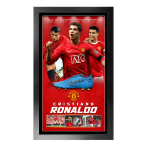 Soccer - Cristiano Ronaldo Manchester United Signed & Framed Boot