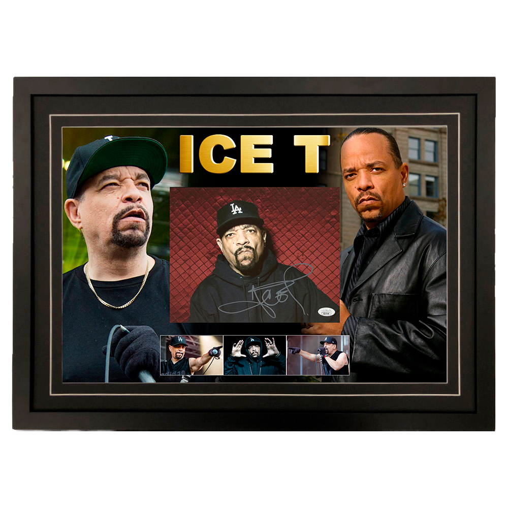 Music – Ice-T Signed & Framed 8×10 Photo Display (JSA ...