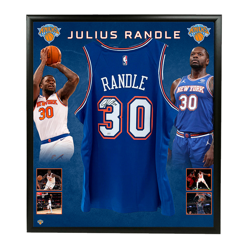 Basketball – Julius Randle Signed & Framed Knicks Jersey (F...