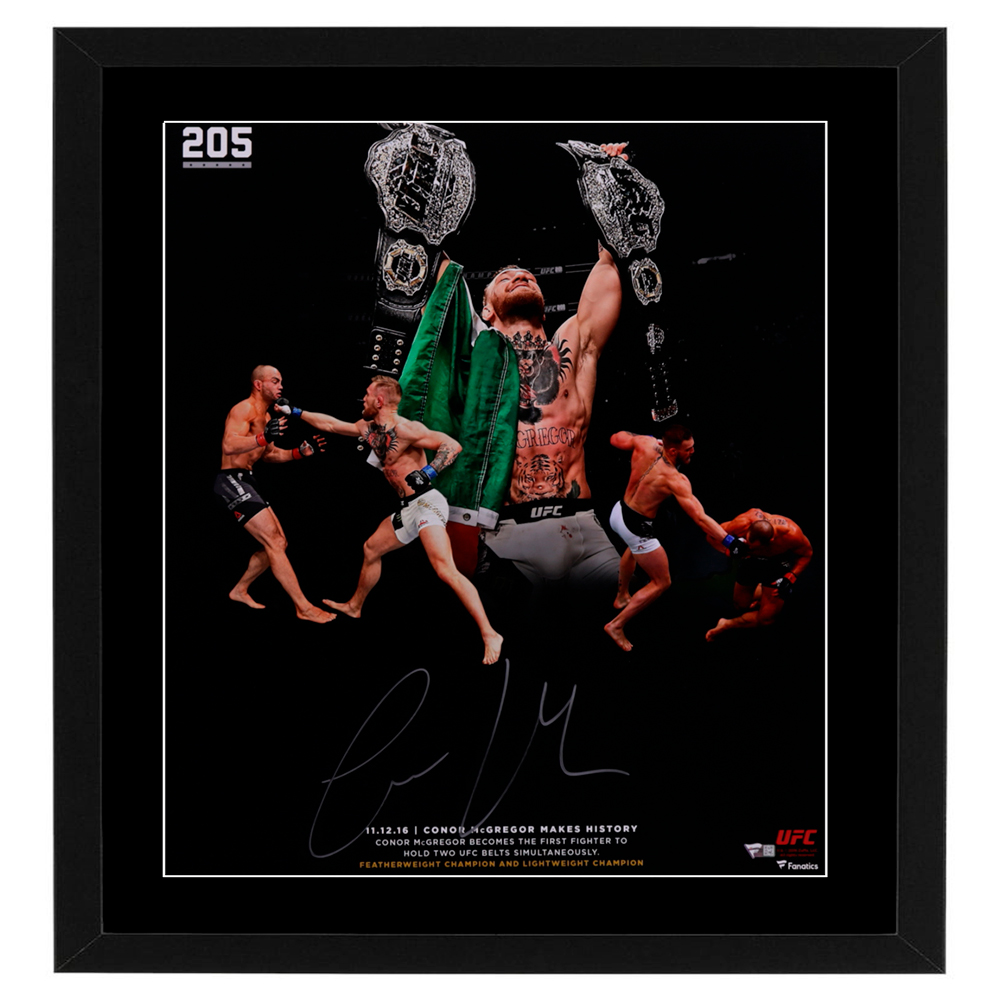 UFC – Conor McGregor Signed & Framed UFC 205 20×24 Pos...