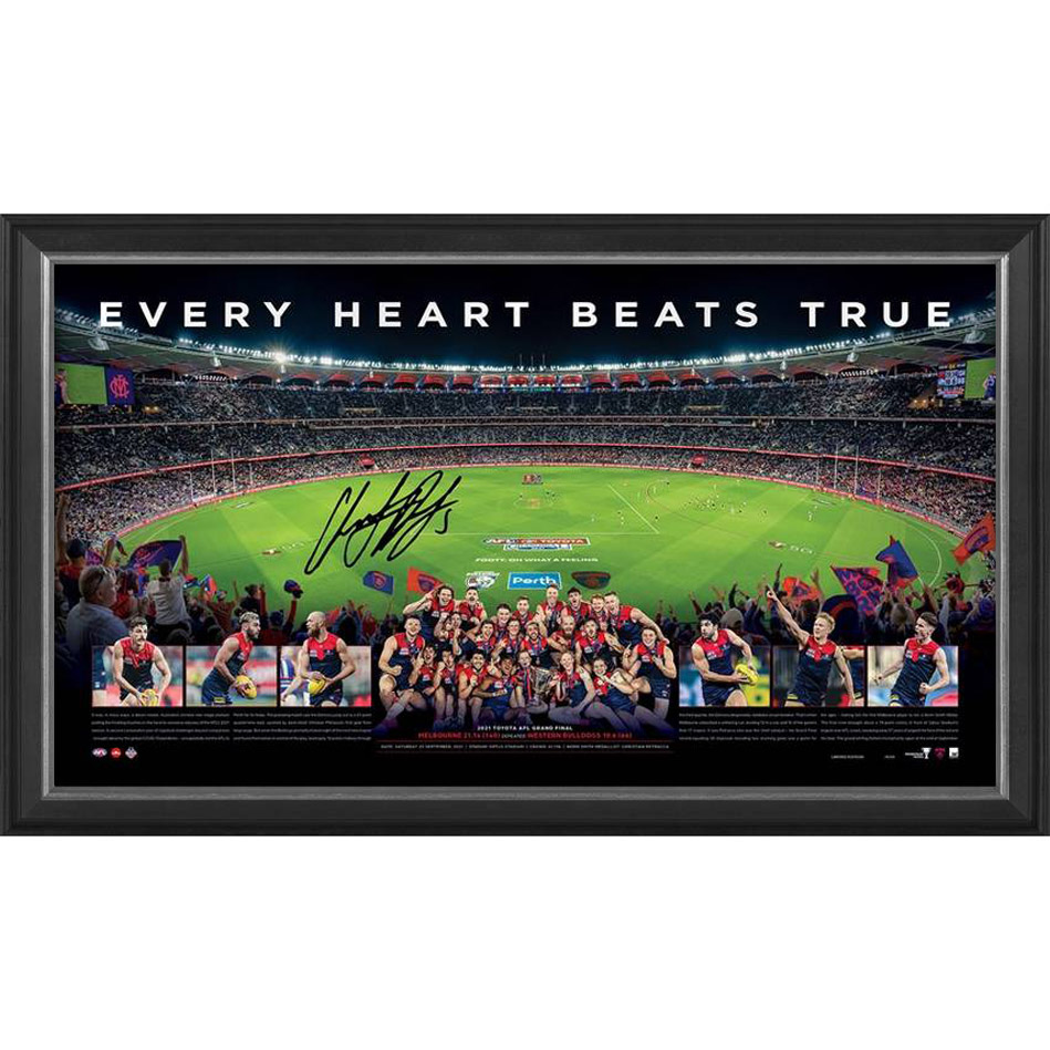 MELBOURNE DEMONS 2021 PREMIERS SIGNED PANORAMIC