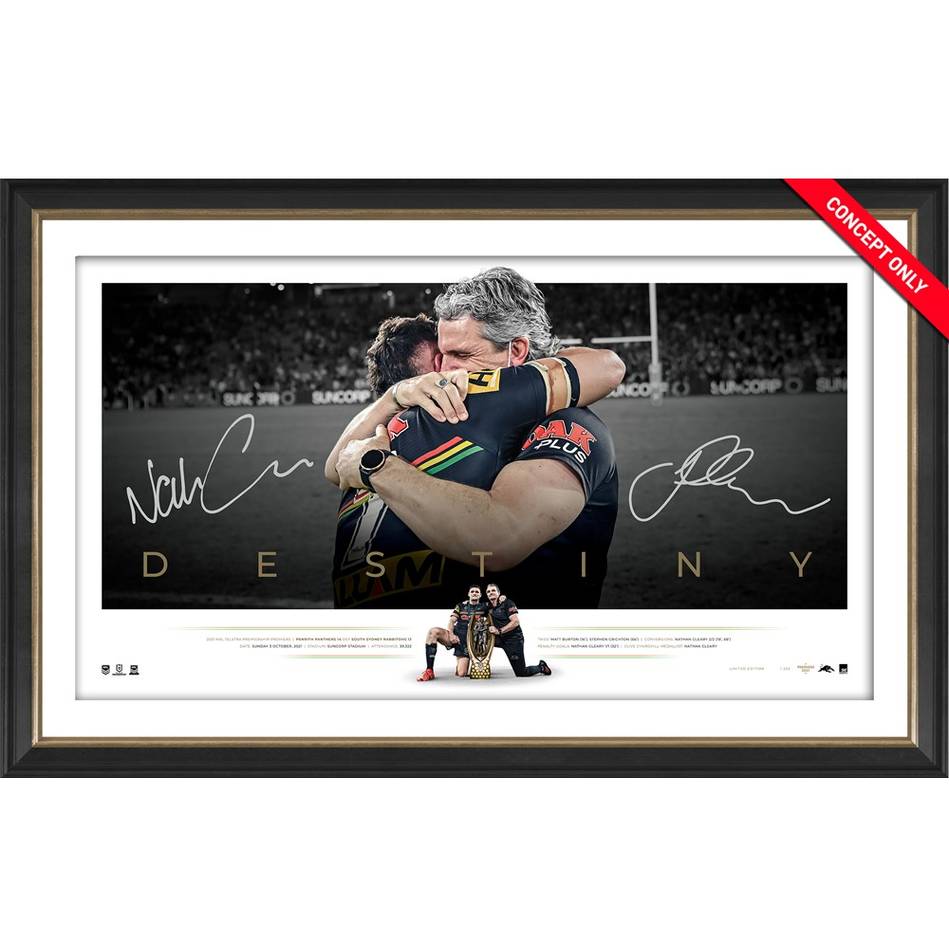 PENRITH PANTHERS 2021 PREMIERS DUAL SIGNED ICON SERIES