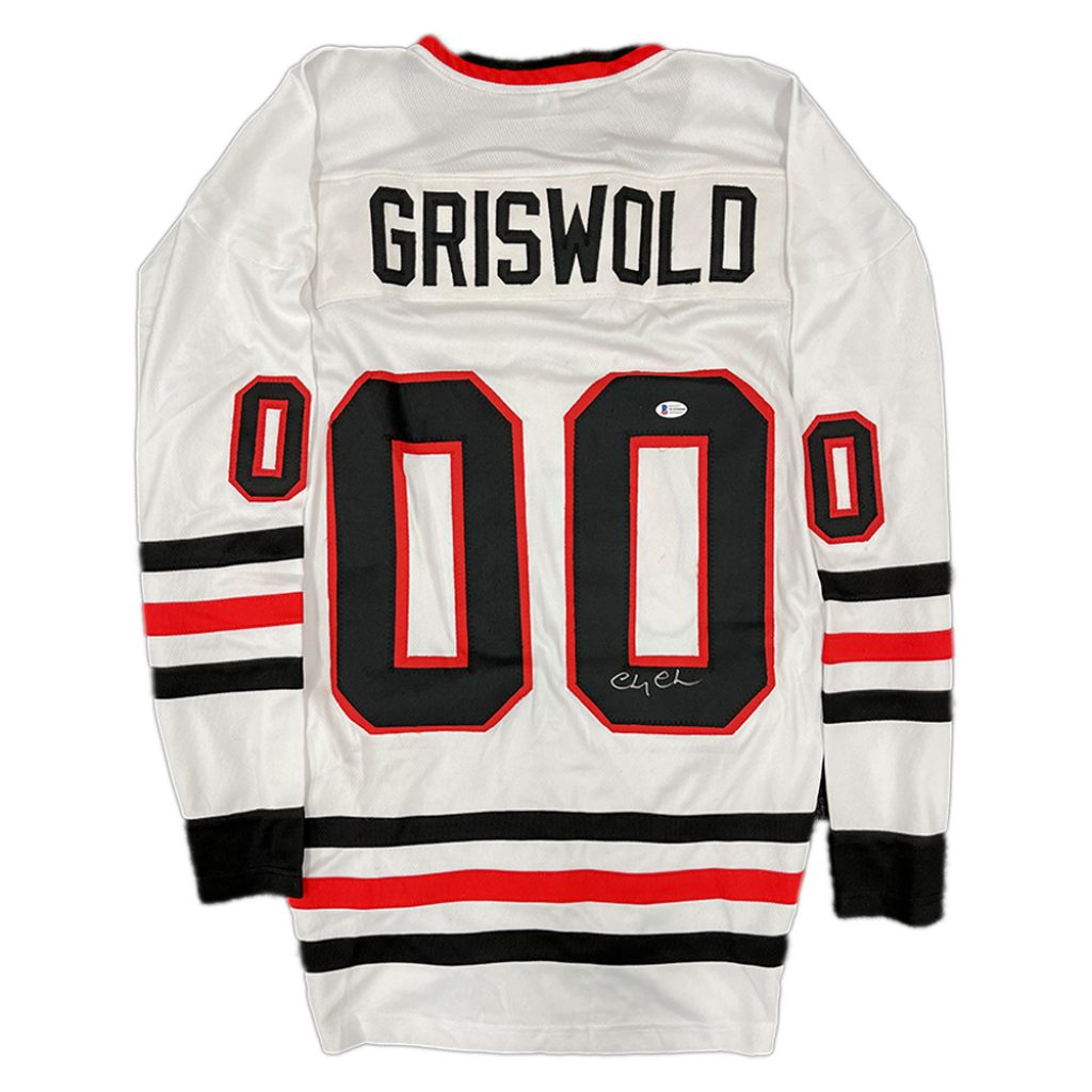 Christmas Vacation Movie Clark Griswold 00 White Hockey Jersey