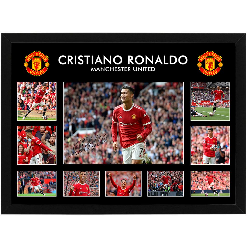 Facsimile Autographed Cristiano Ronaldo Manchester United Red