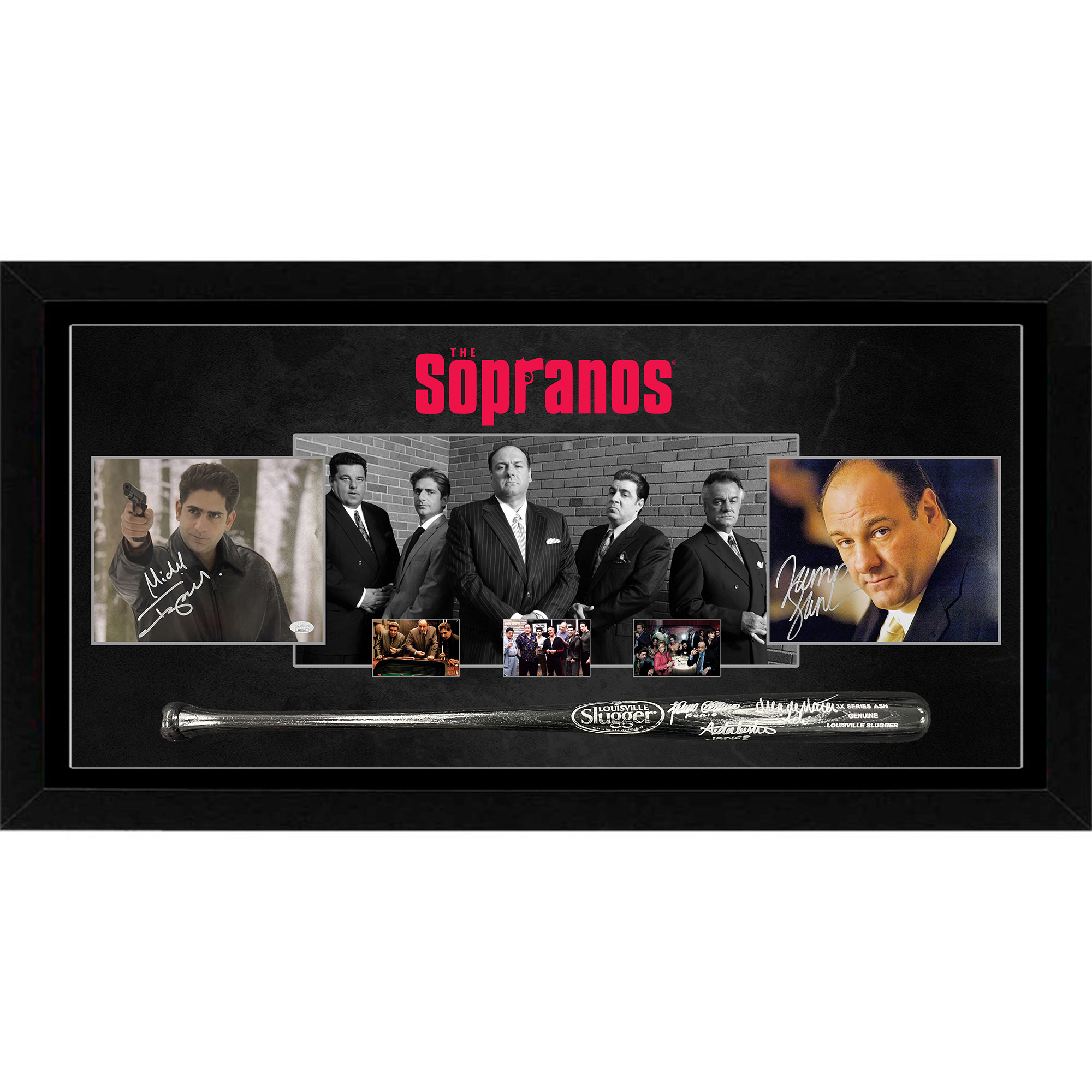 The Sopranos – Signed & Framed Baseball Bat & Photogra...