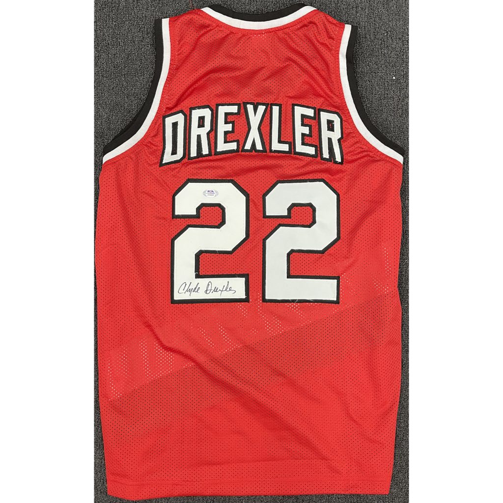 Clyde drexler cheap signed jersey