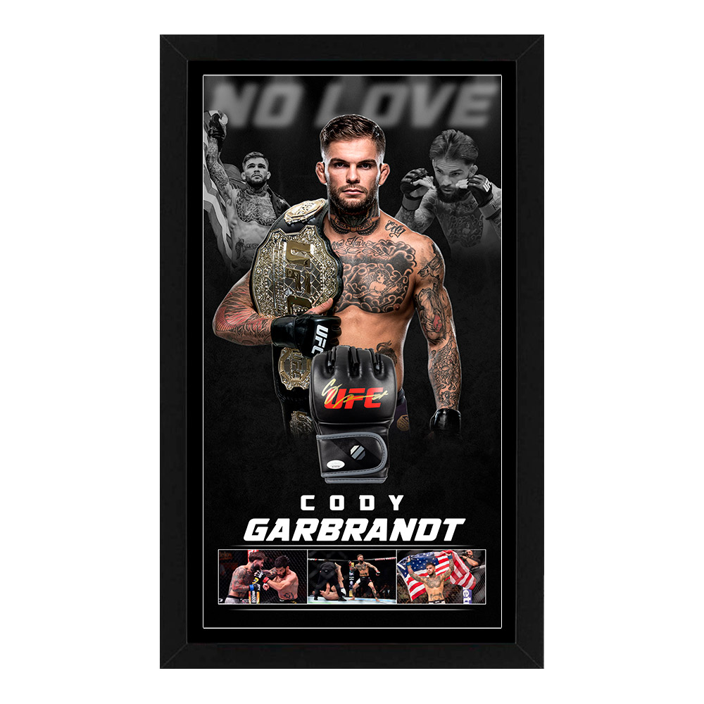 UFC – Cody Garbrandt Signed & Framed UFC Glove (JSA COA)