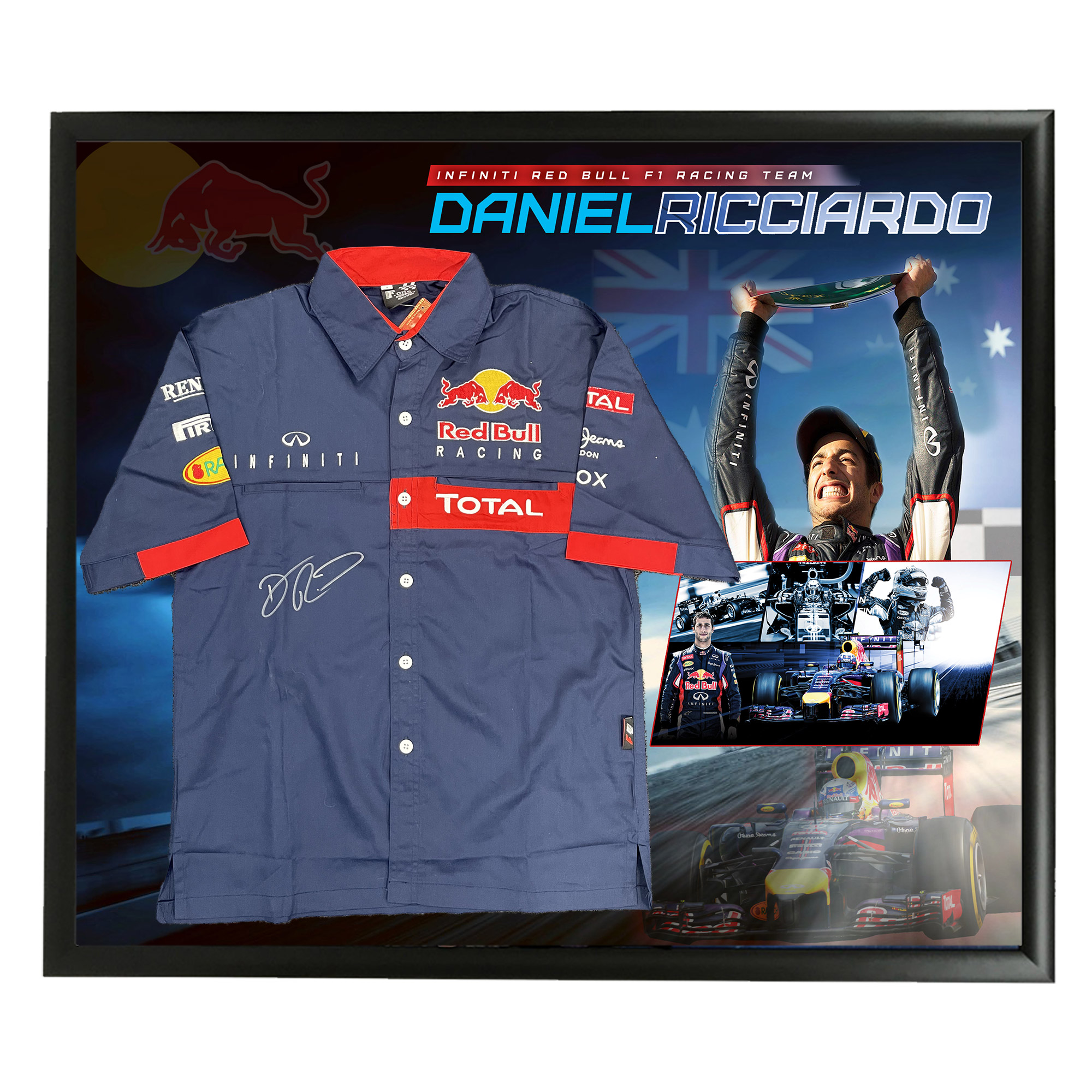 Motorsport – Formula One – Daniel Ricciardo Signed and Framed Pit ...
