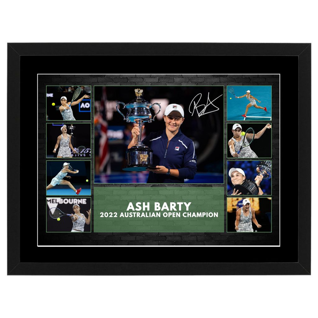 Tennis - Ash Barty 2022 Australian Open Champion Framed Pre Print ...