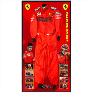 Charles Leclerc Signed & Framed Full Size Formula One Race Suit