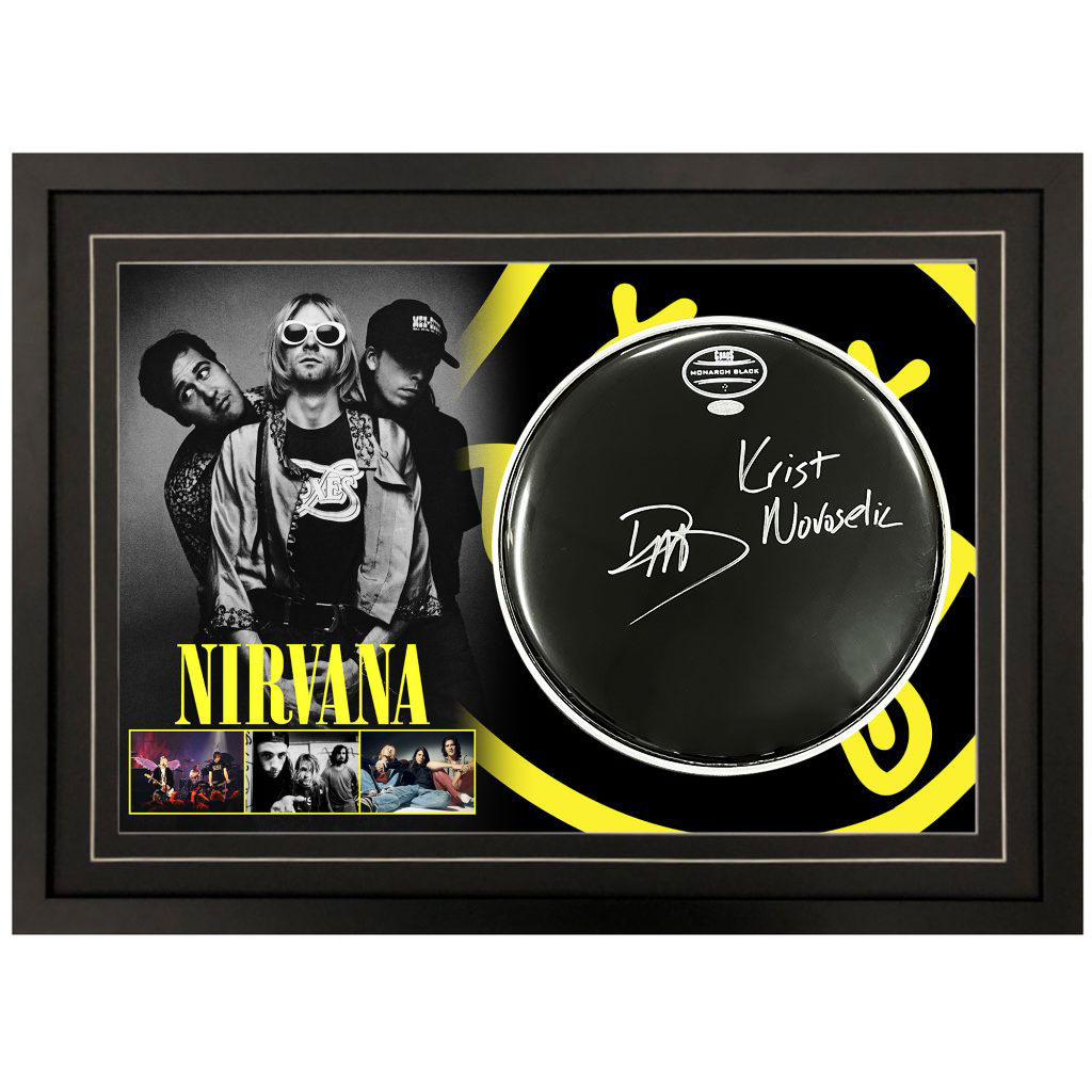 Nirvana – Dave Grohl & Krist Novoselic Signed & Framed...