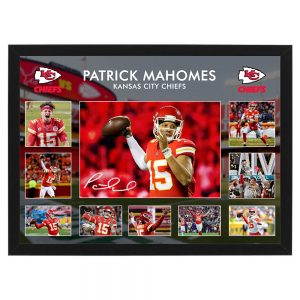 NFL - Patrick Mahomes Kansas City Chiefs Framed Large Photo Collage