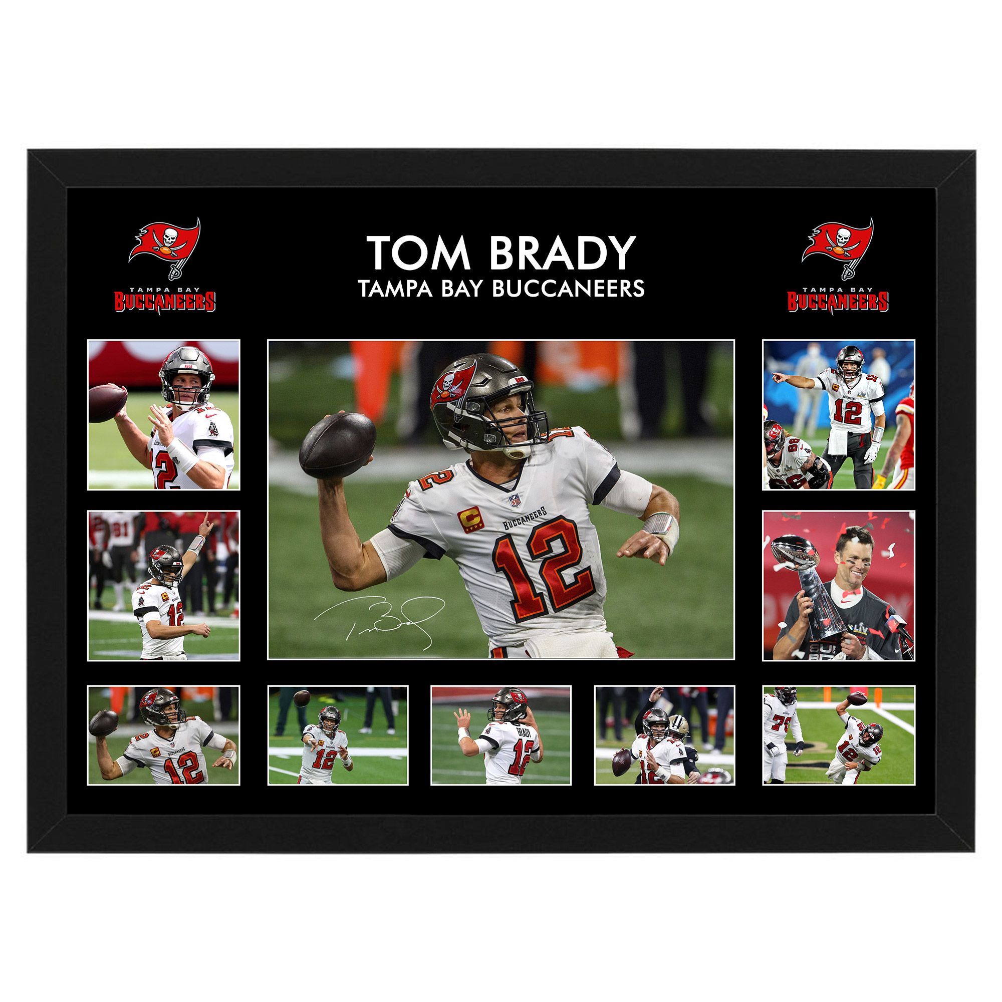 NFL – Tom Brady Tampa Bay Buccaneers Framed Large Photo Collage
