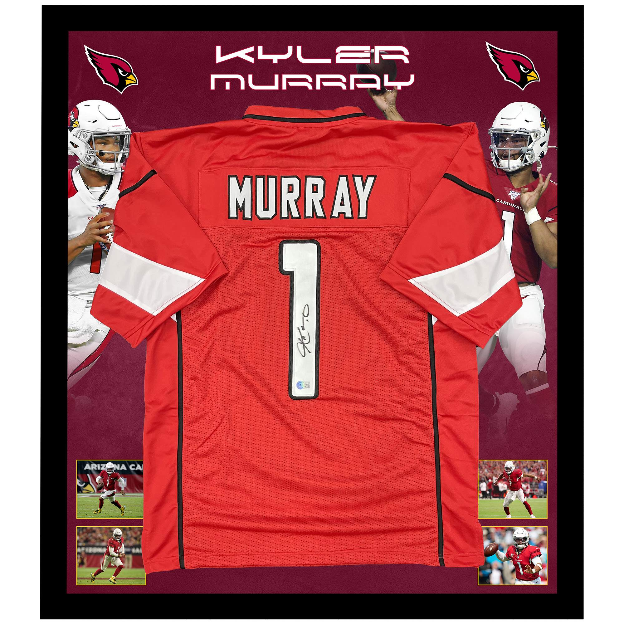 NFL – KYLER MURRAY Arizona Cardinals Signed & Framed Jersey (Be...