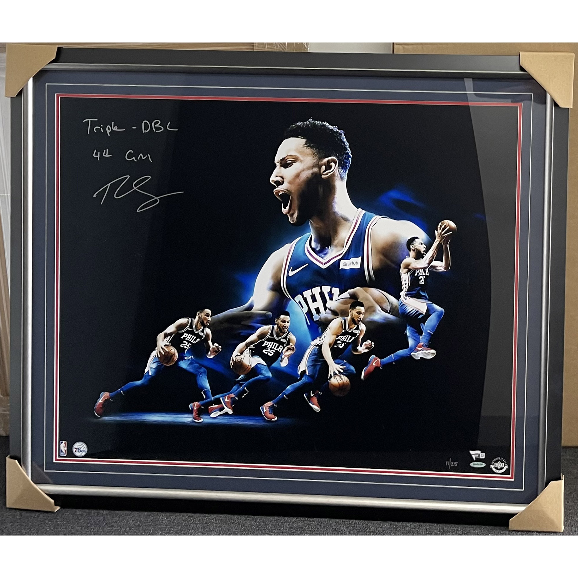 Basketball – Ben Simmons Signed & Framed 24×30 Poster ...