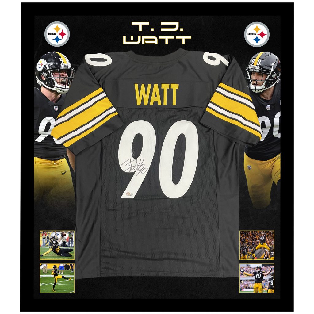 T. J. Watt Signed Pittsburgh Steelers Jersey Beckett.