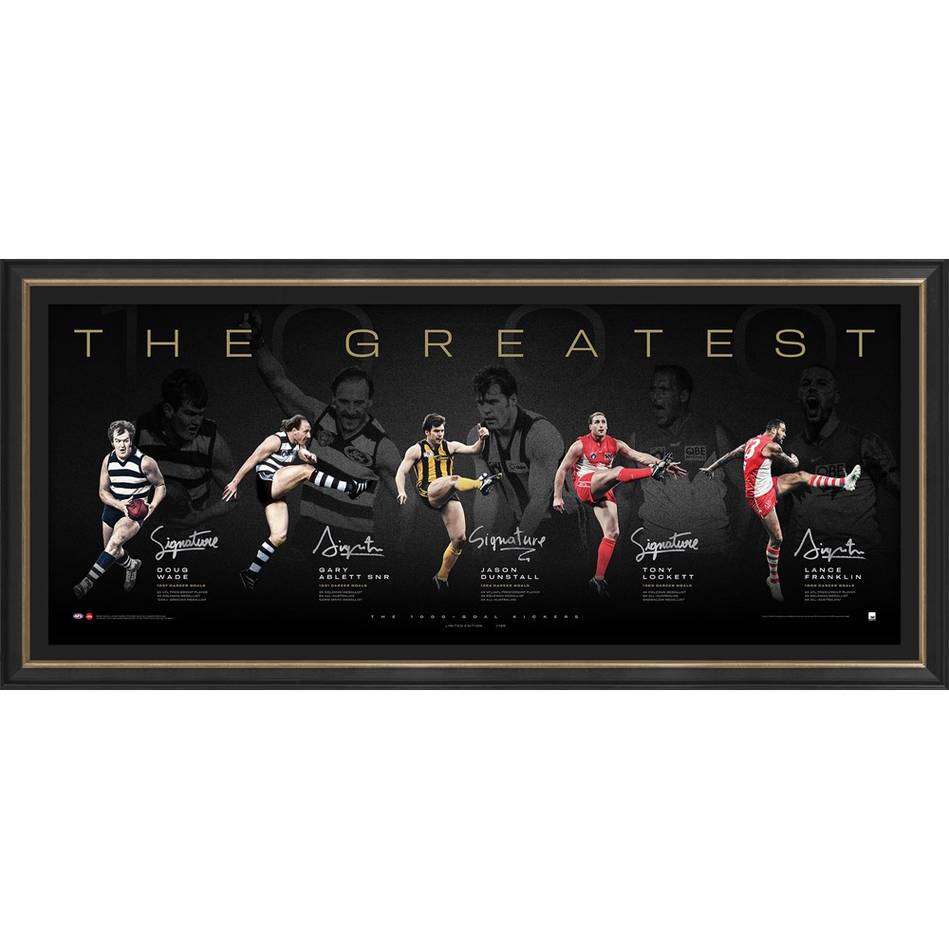 THE GREATEST – 1000 GOALKICKERS SIGNED & FRAMED LIMITED EDI...