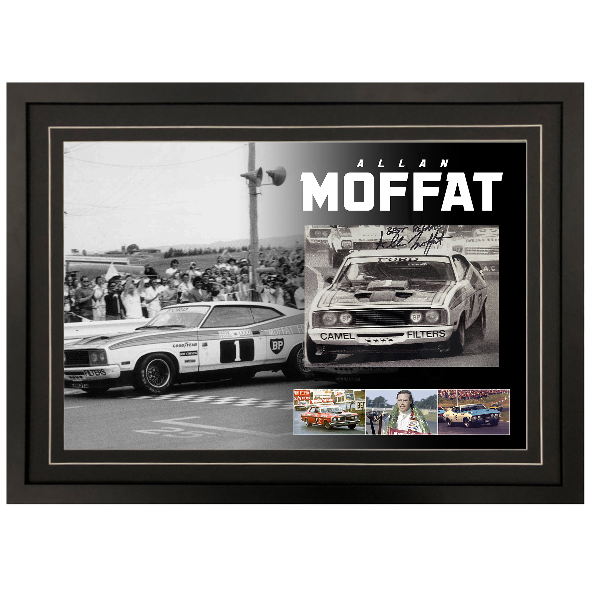 V8 Supercars – Allan Moffat Signed & Framed 8×10 Photo...