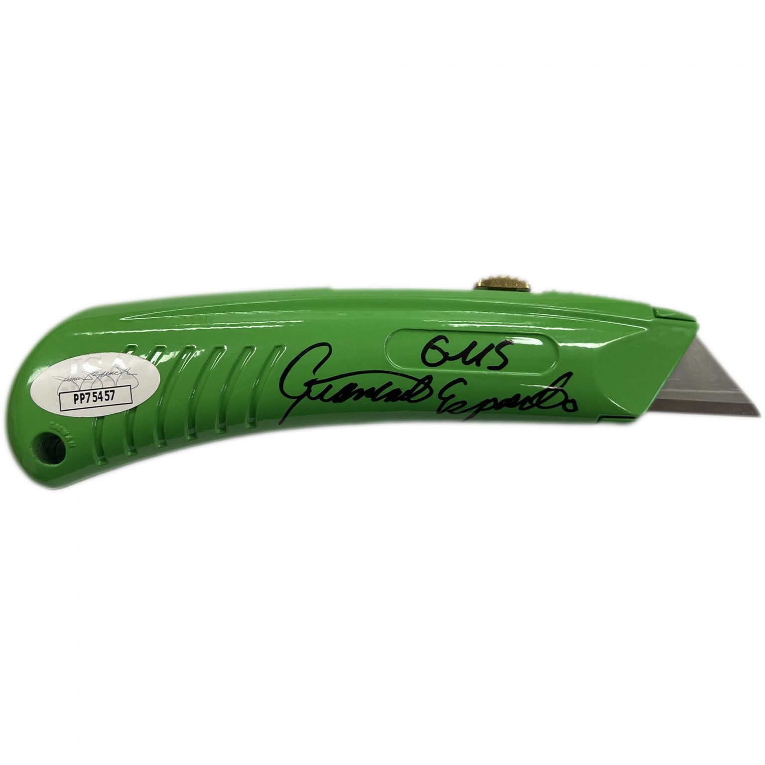 Breaking Bad Giancarlo Esposito Signed & Framed Green Box Cutter (JSA