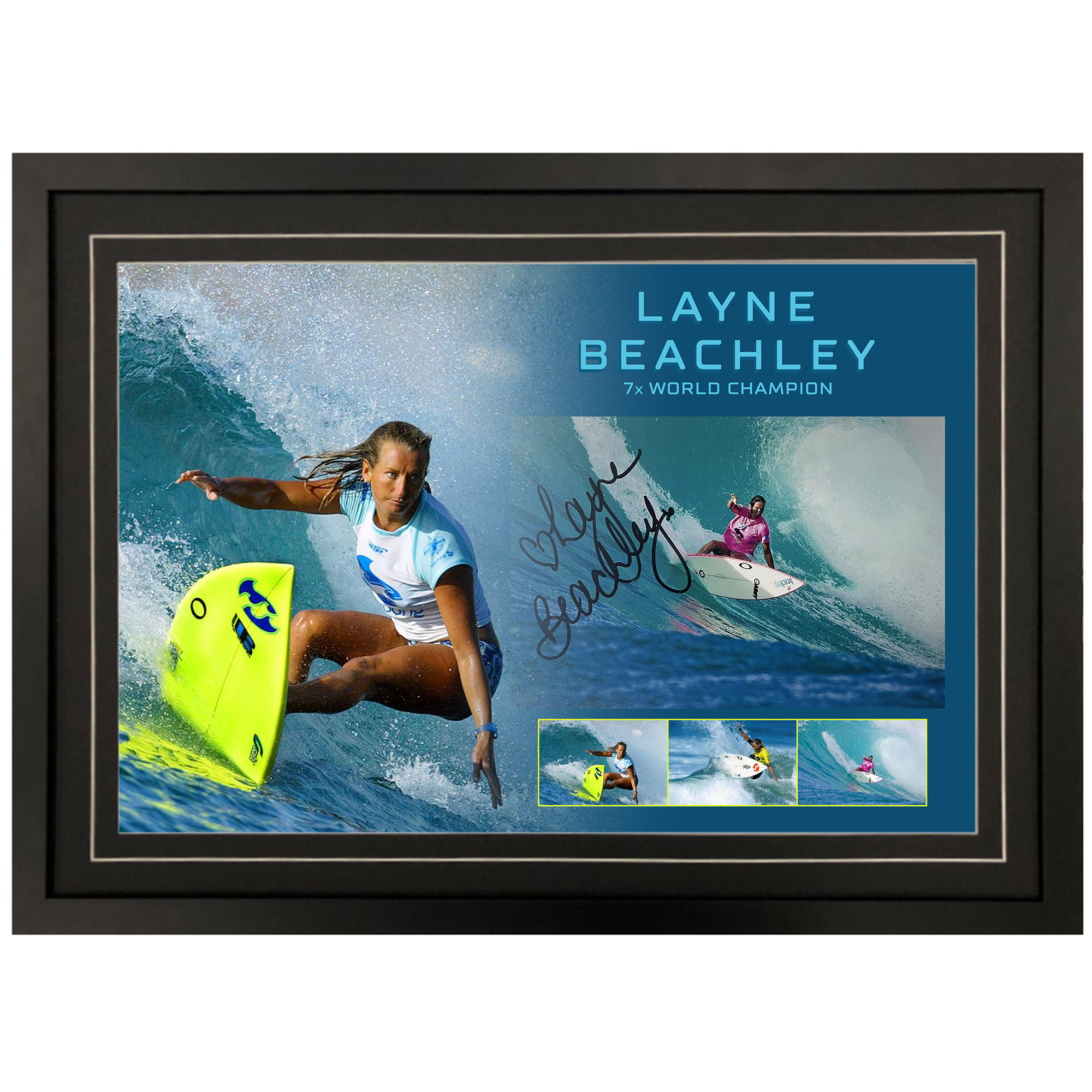 Surfing – Layne Beachley Signed & Framed 8×10 Photogra...