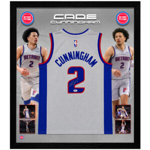 Basketball - Cade Cunningham Signed & Framed Detroit Pistons Jersey (PSA COA)