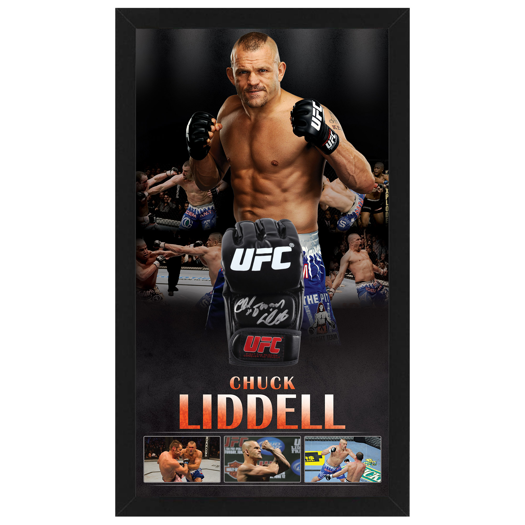 UFC – Chuck “Iceman” Liddell Signed & Framed UF...