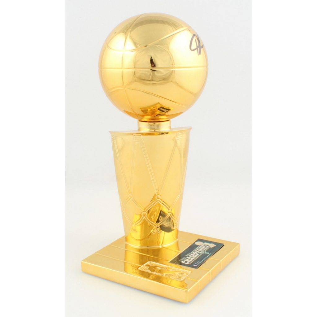 Giannis Antetokounmpo Signed Bucks NBA Championship Trophy 2021 NBA Finals  - JSA
