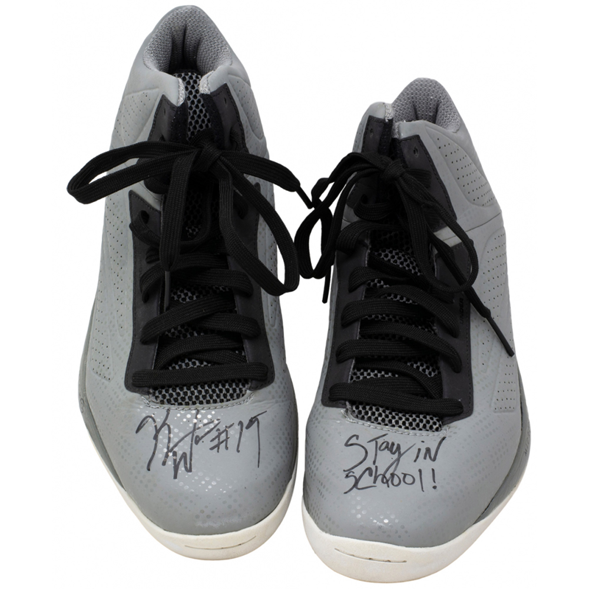 Basketball – Kemba Walker Signed Pair of Under Armour Basketball...