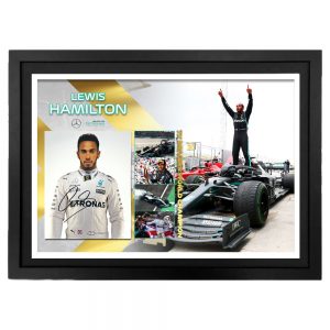 Formula 1 - Lewis Hamilton Signed & Framed 8x10 Photo Display