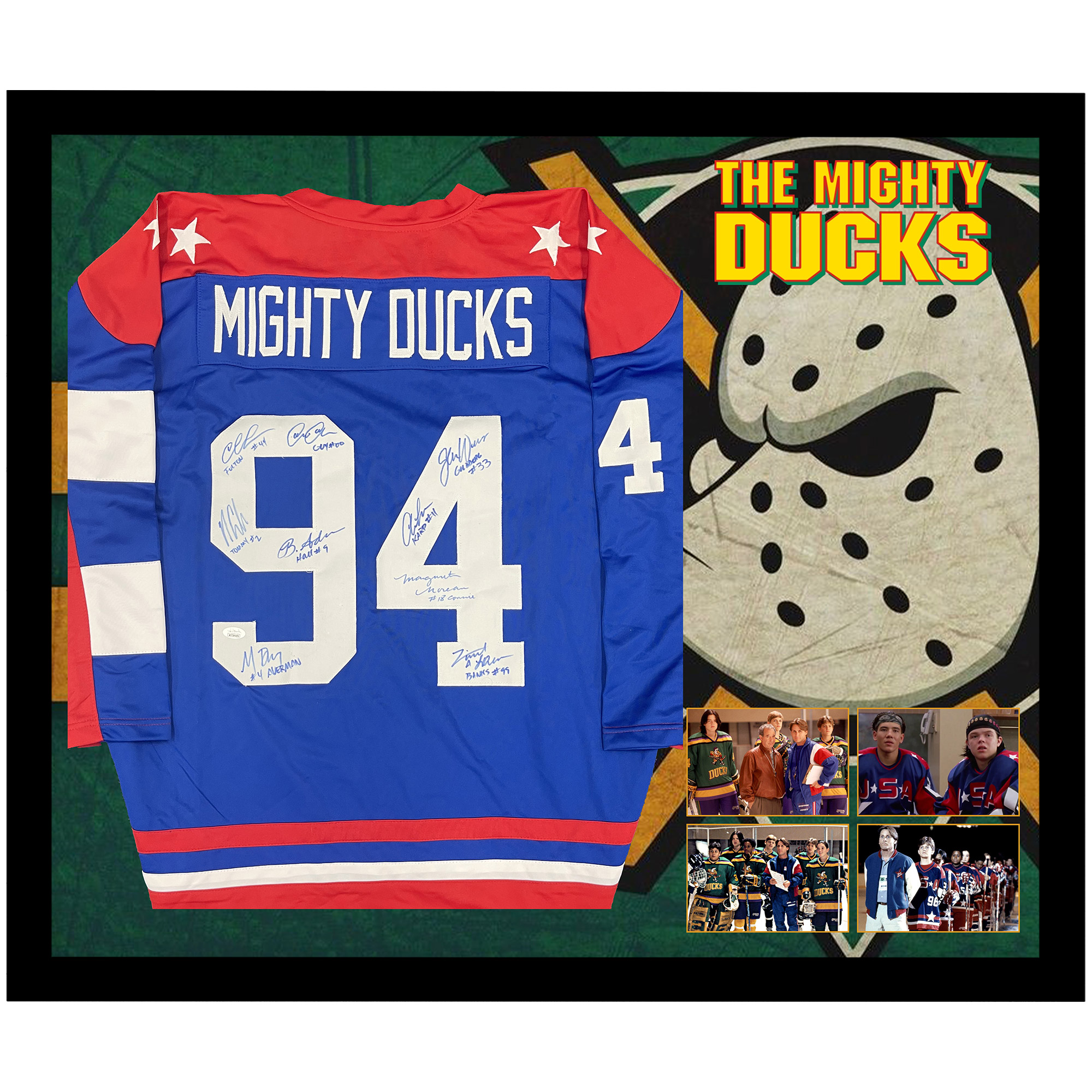 The Mighty Ducks – Signed & Framed Jersey Signed By 9 Cast ...