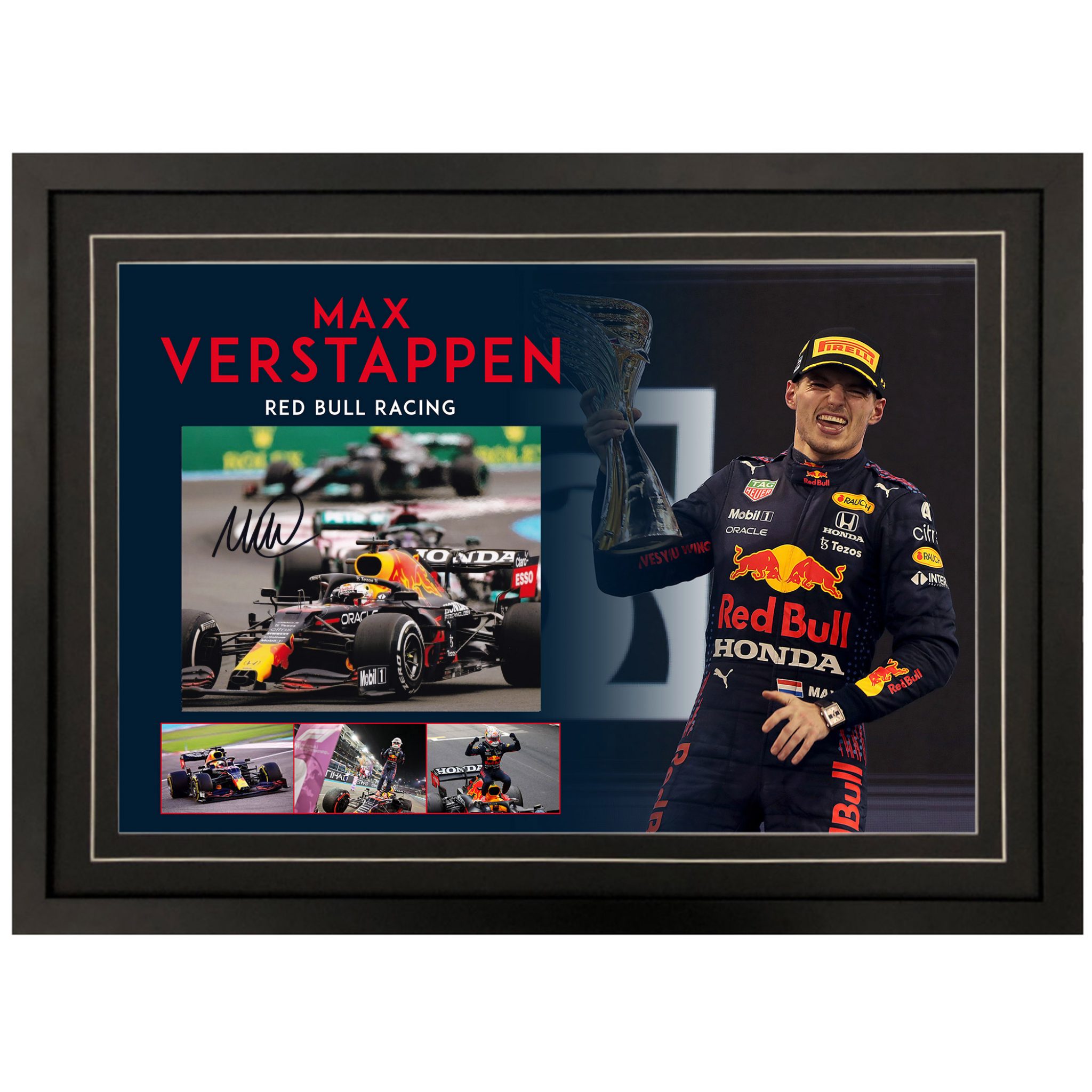 Motorsport - Formula 1 - Max Verstappen Signed & Framed Landscape 8x10 ...