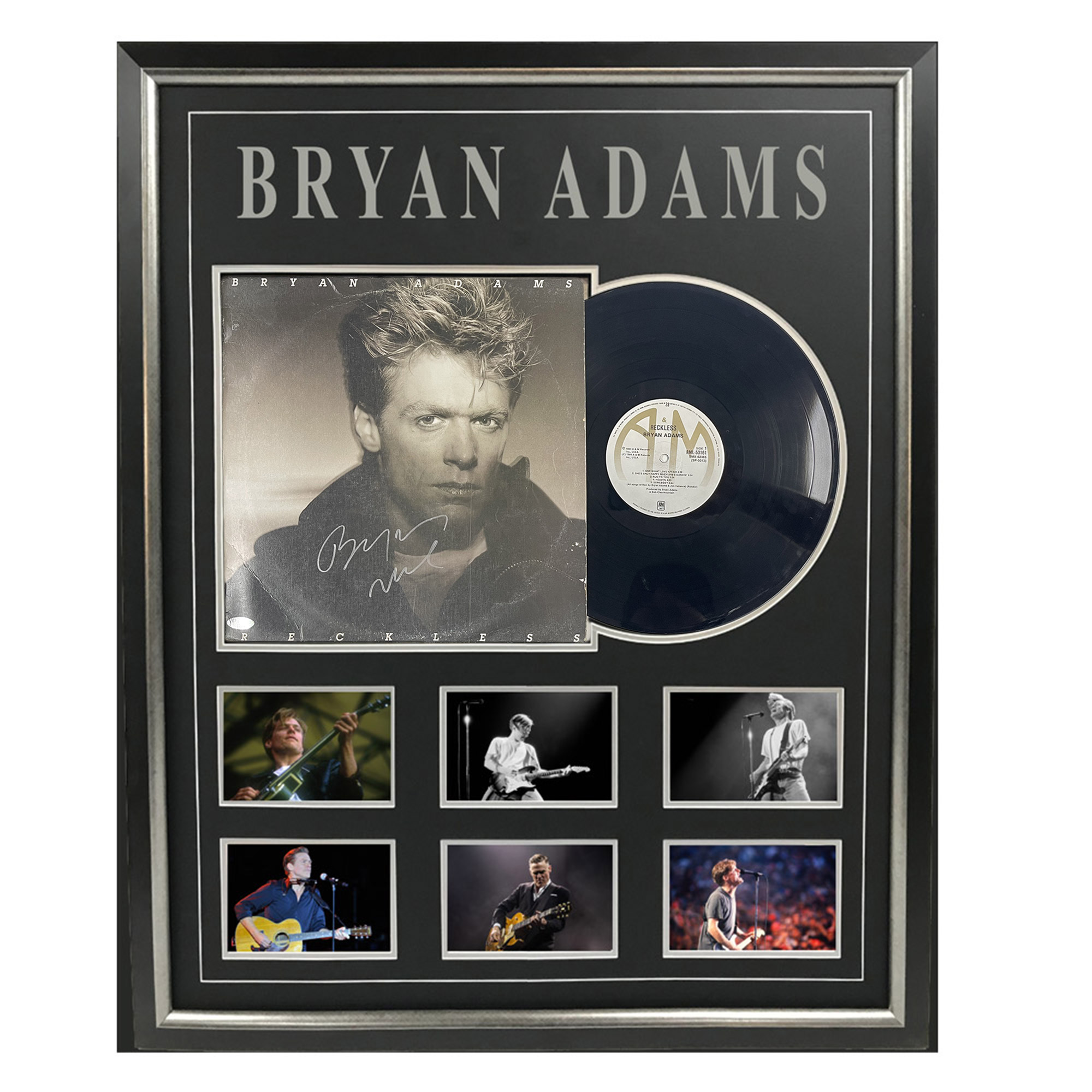 Music – Bryan Adams – Reckless Signed & Framed Album ...