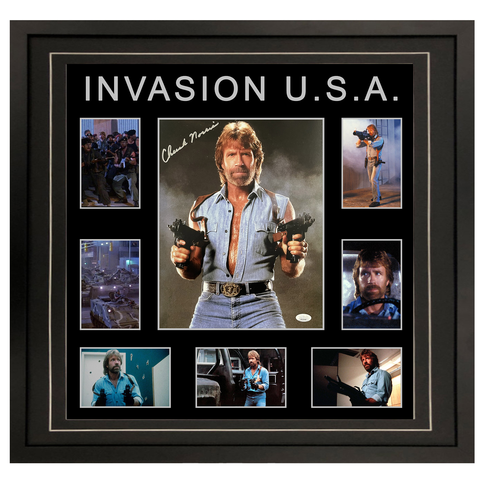 Chuck Norris – “Invasion U.S.A.” Signed & Framed 11...