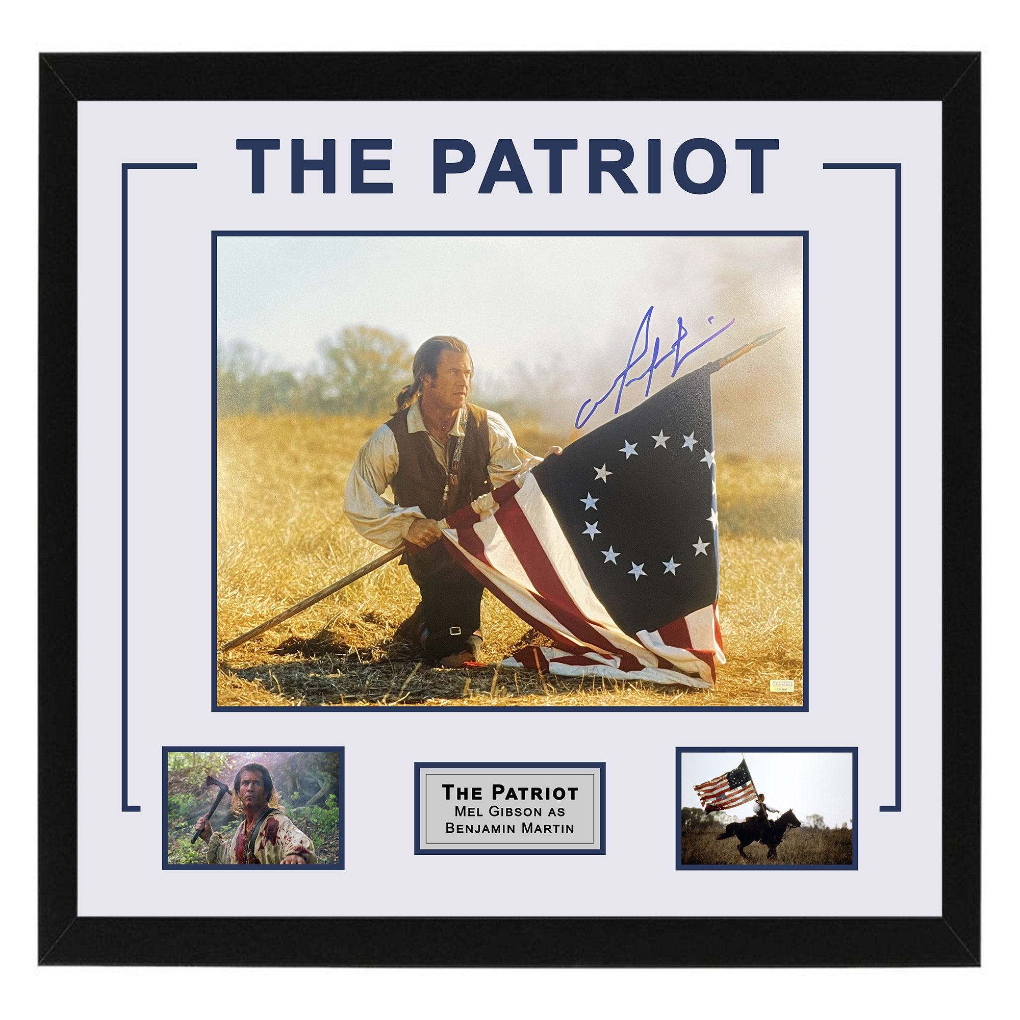 Mel Gibson – “The Patriot” Signed & Framed Land...