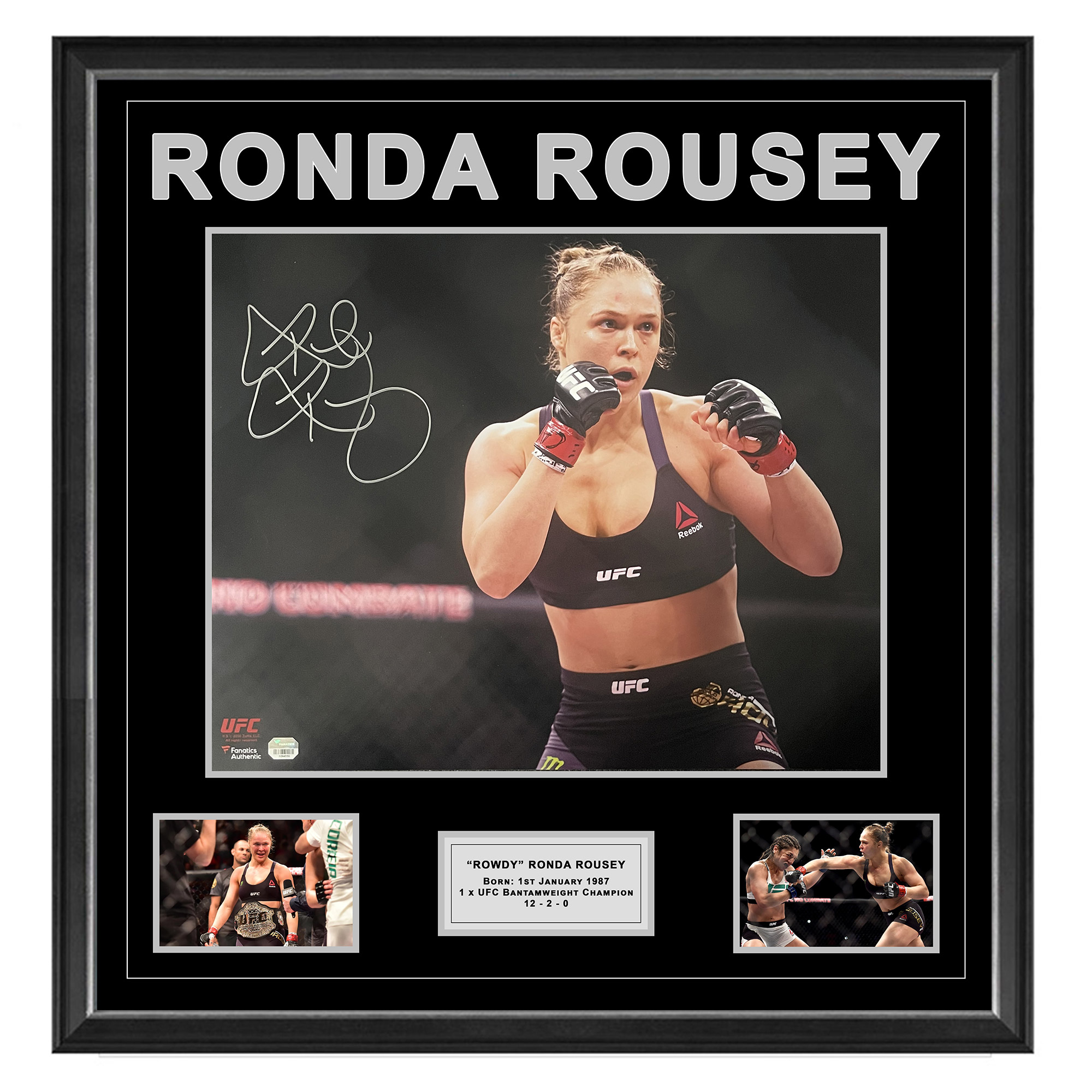 UFC – Ronda Rousey Signed & Framed 16×20 Photograph (F...