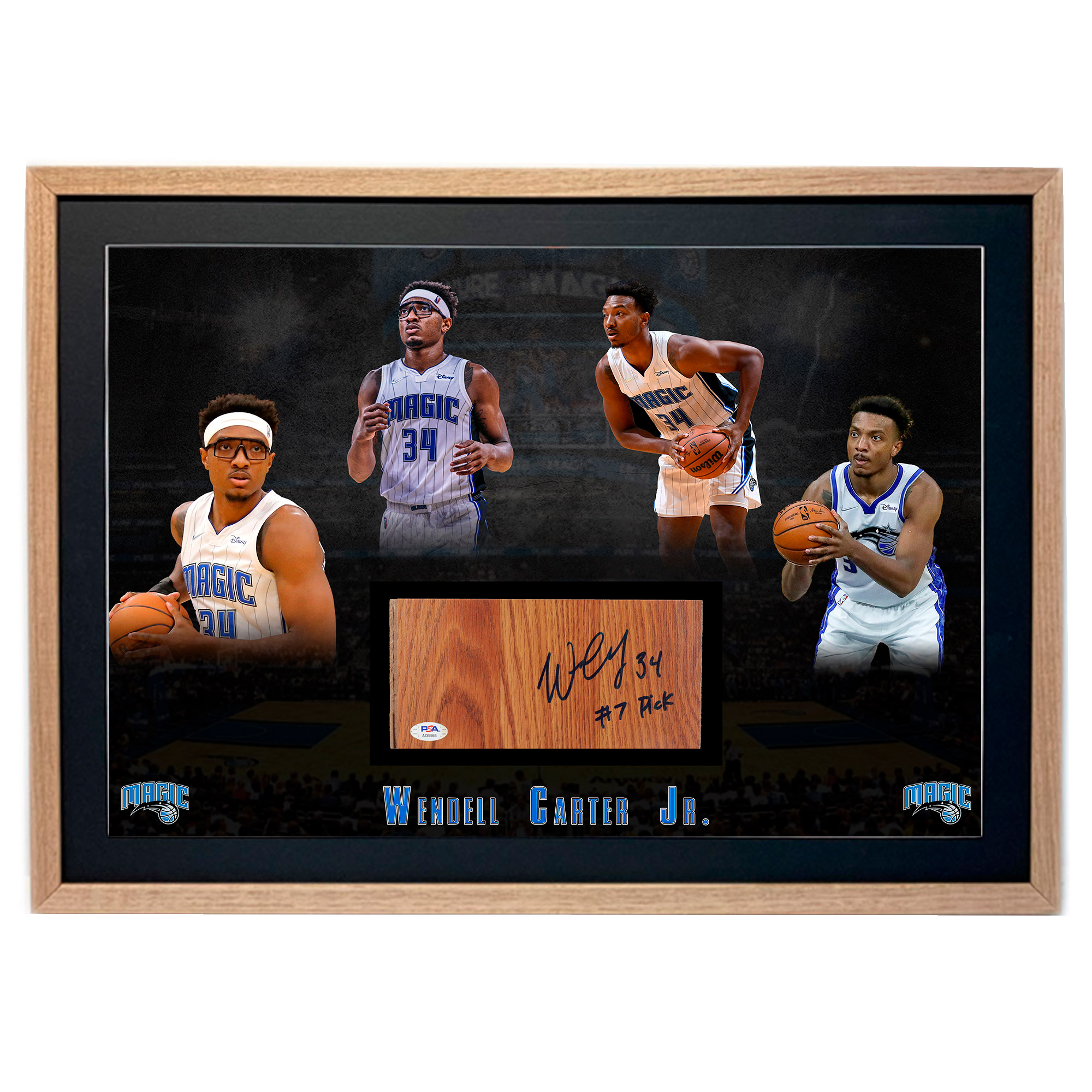 Basketball – Wendell Carter Jr. Hand Signed Wood Floorboard Piec...