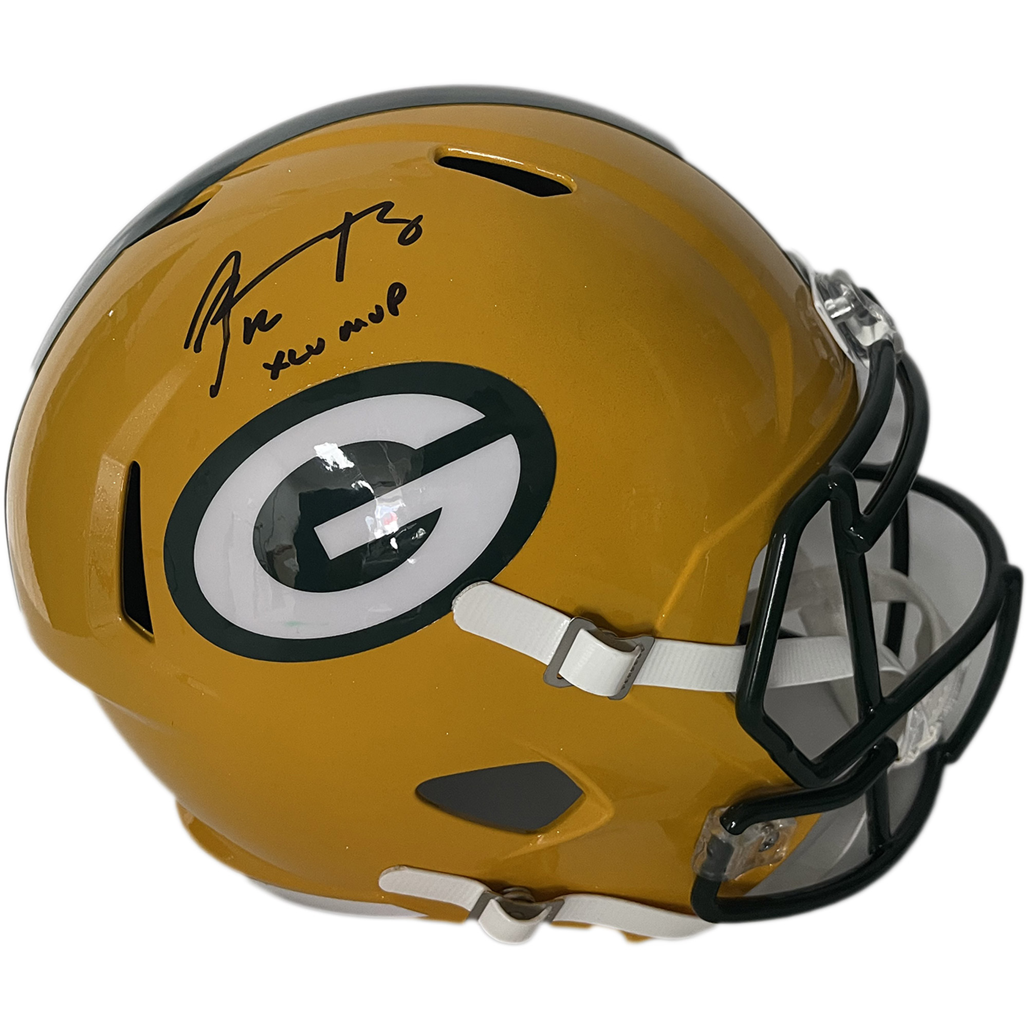 NFL – Aaron Rodgers Hand Signed Green Bay Packers Full-Size NFL Helm...