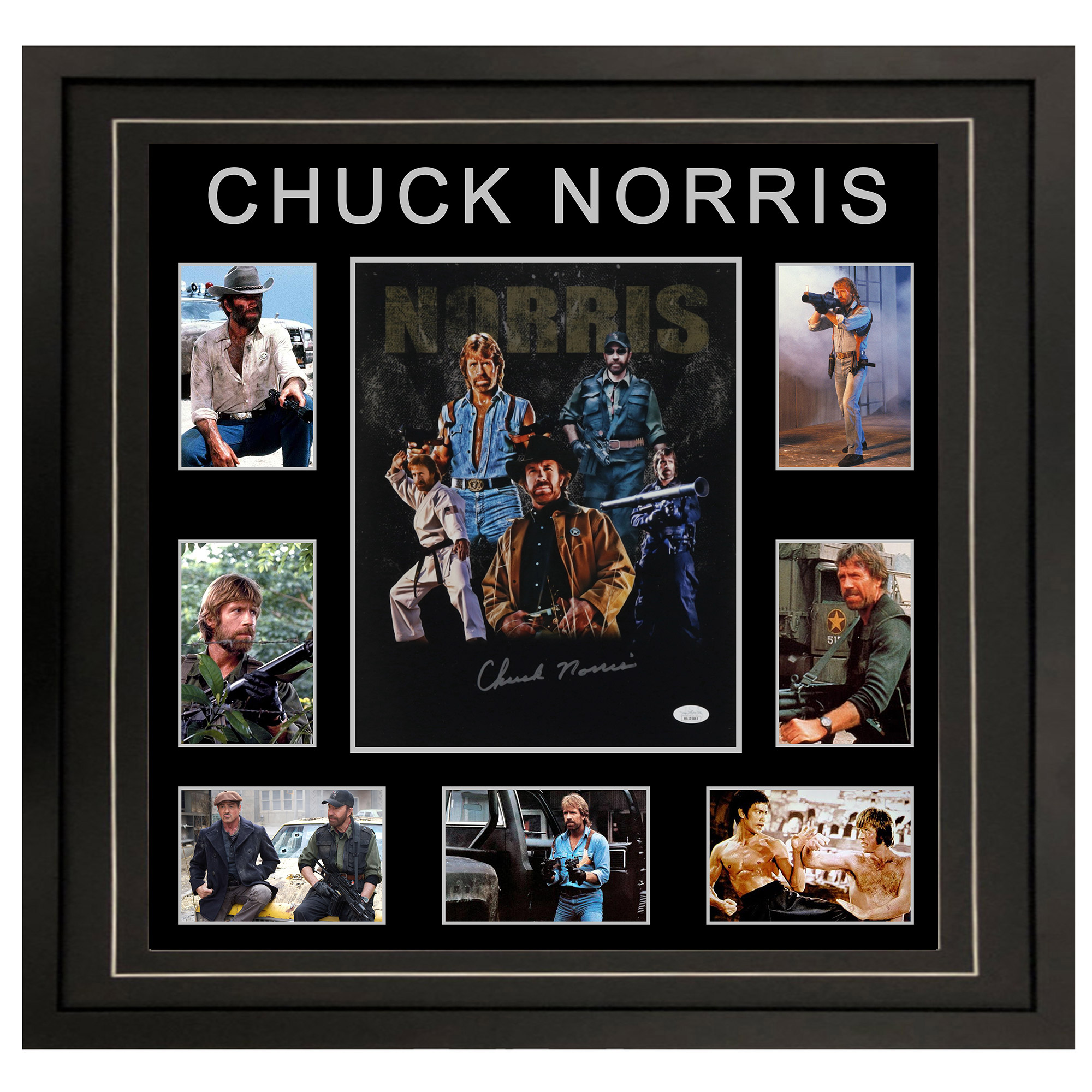 Chuck Norris – Movie Montage Signed & Framed 11×14 Photo (...