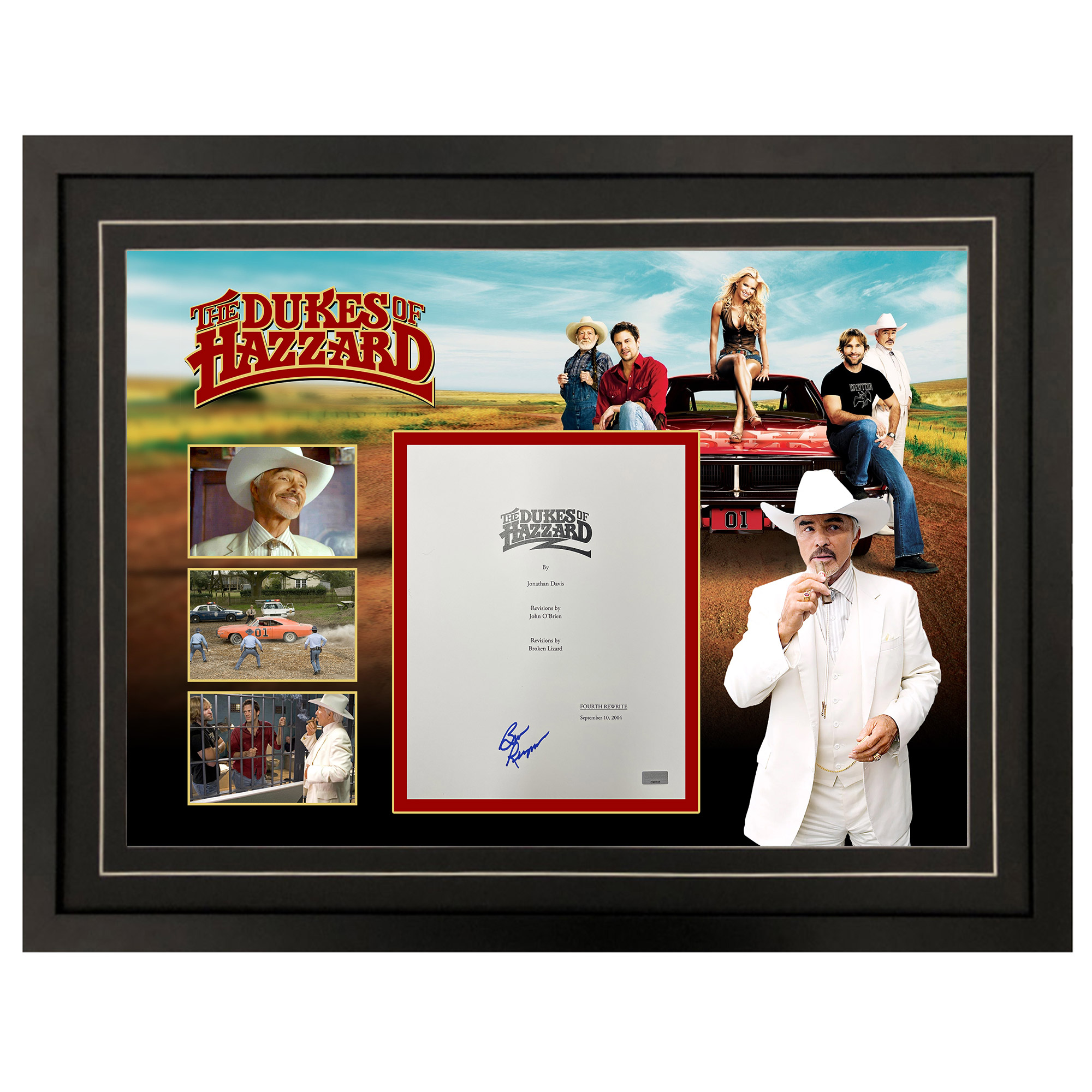 Burt Reynolds – Signed & Framed “The Dukes Of Hazzard...