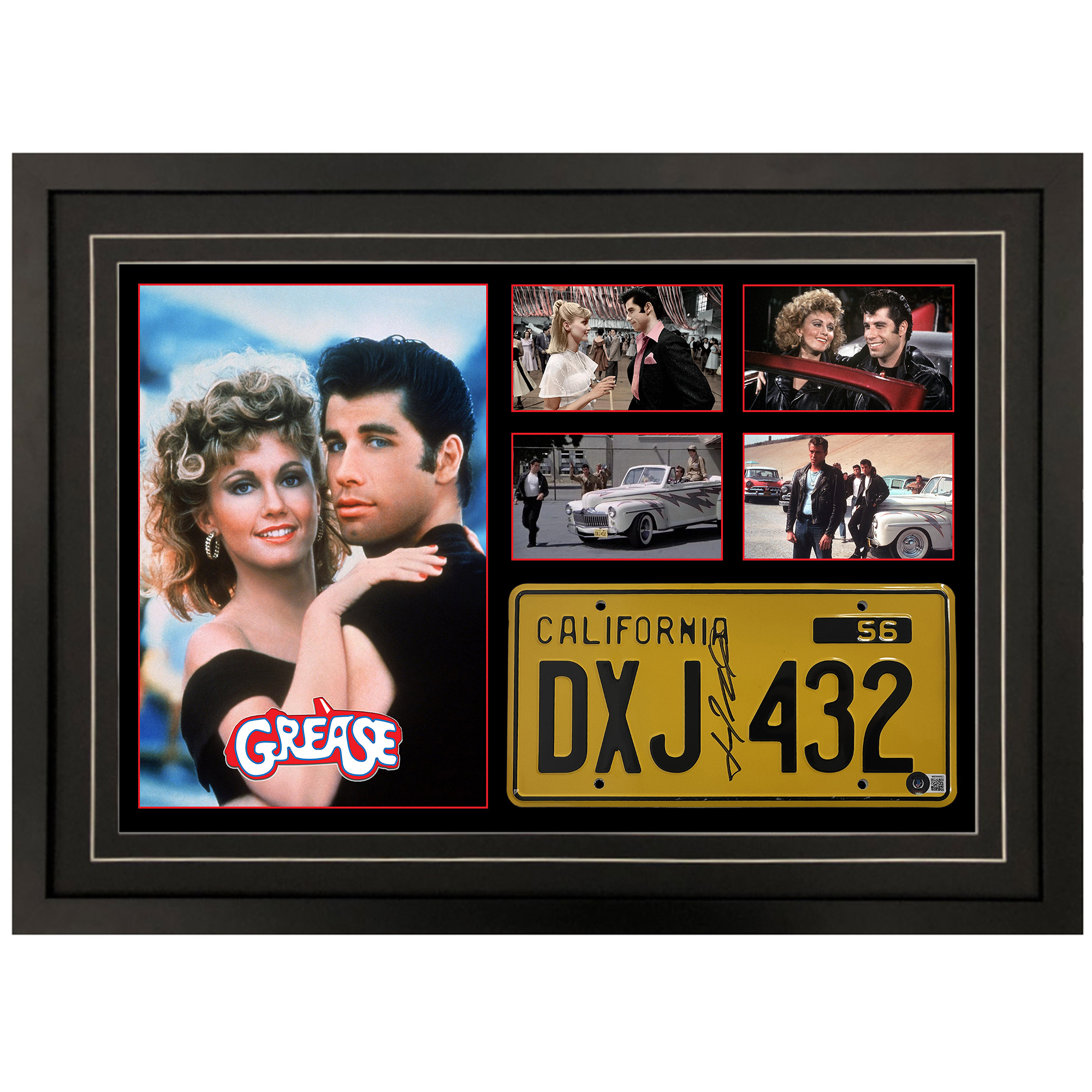 John Travolta – “Grease” Signed & Framed Licens...