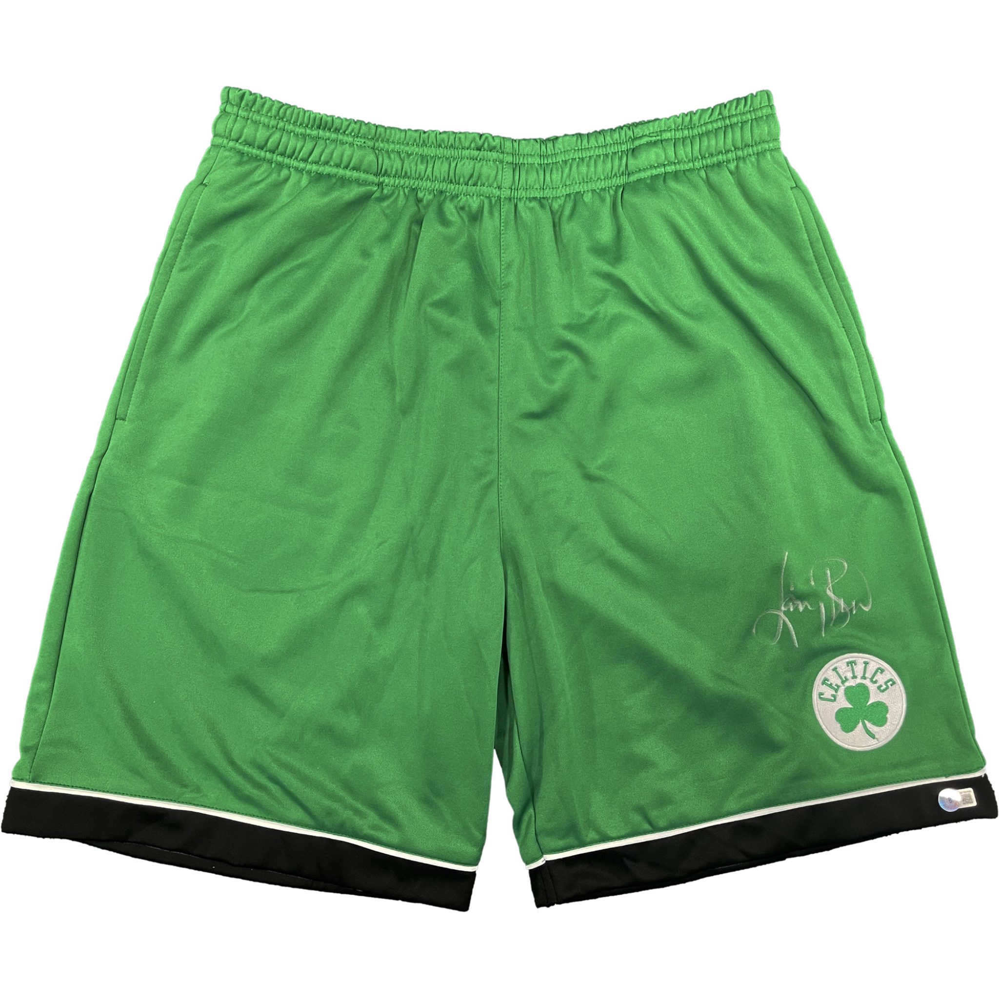 Larry Bird - Signed & Framed Boston Celtics Basketball Shorts (Beckett ...