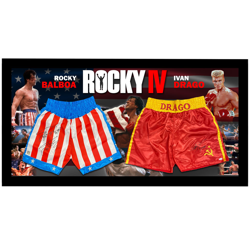 Sylvester Stallone & Dolph Lundgren – Signed & Framed ...